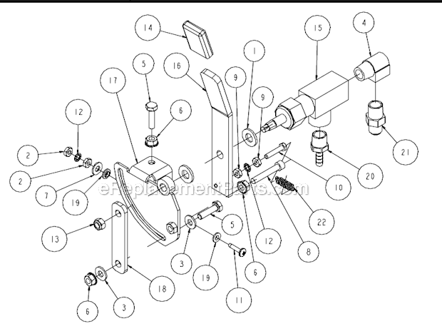 Page R Diagram and Parts List for MK-6020KB  MK Diamond Concrete Saw
